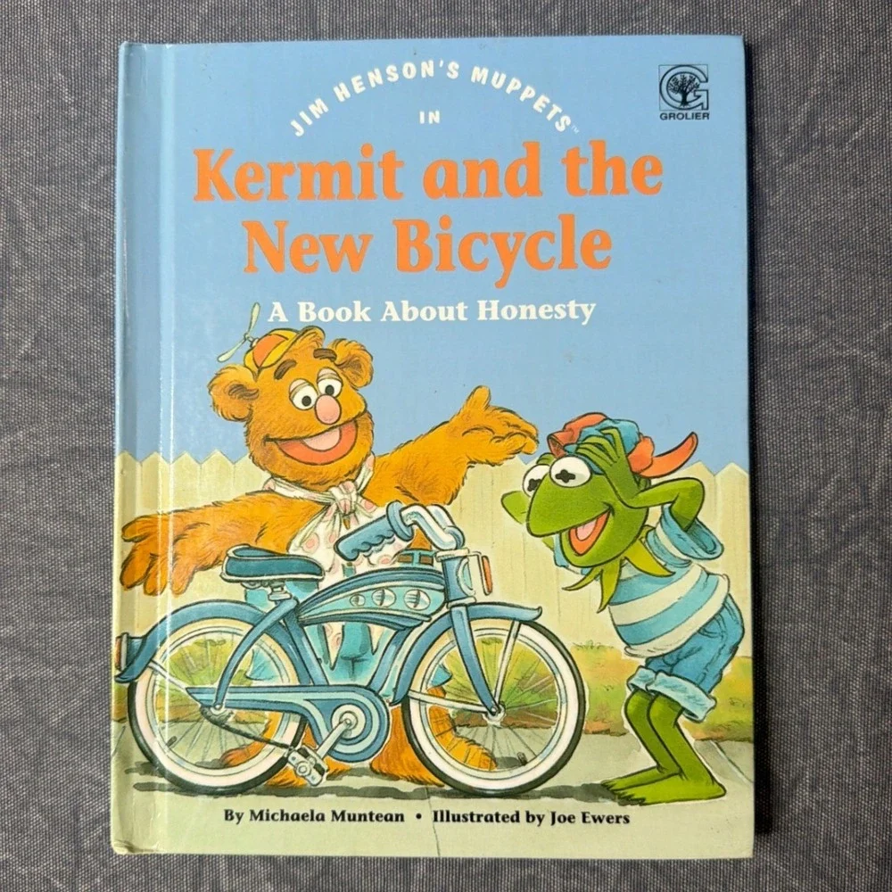 Grolier Muppet Kids Values to Grow On Hardcover Book Lot of 6 Jim Henson 1992